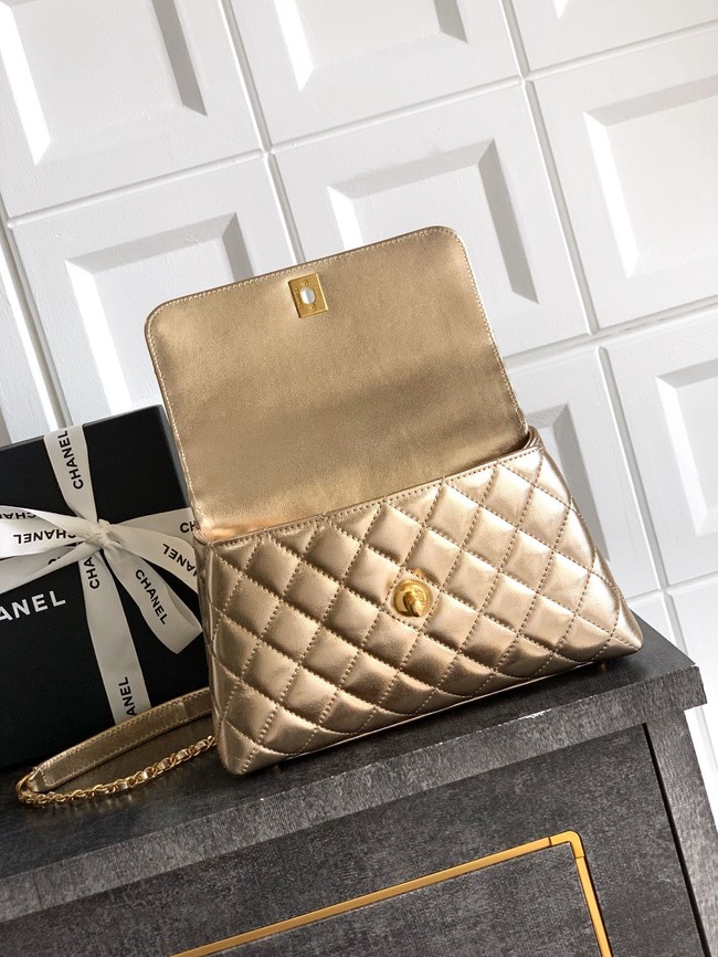 Chanel LARGE FLAP BAG WITH TOP HANDLE 92991-18