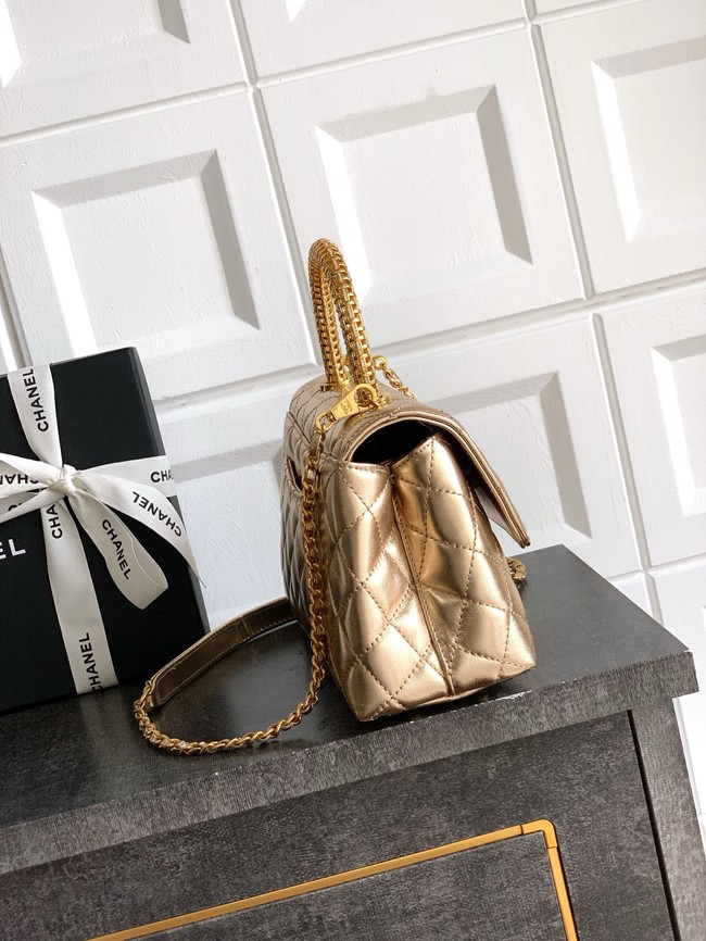 Chanel LARGE FLAP BAG WITH TOP HANDLE 92991-18