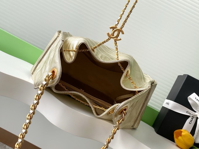 Chanel Grained Calfskin HOBO BAG AS5311 gold