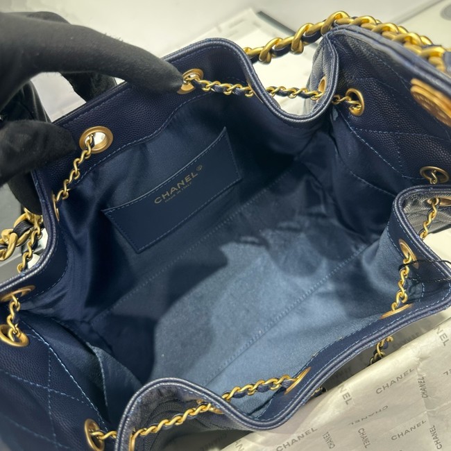 CHANEL 25 SMALL HANDBAG AS5293 dark blue