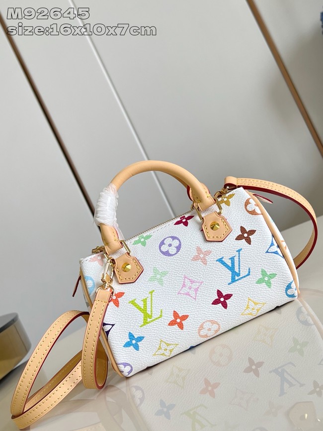 Louis Vuitton NEW Nano Speedy M92645 white