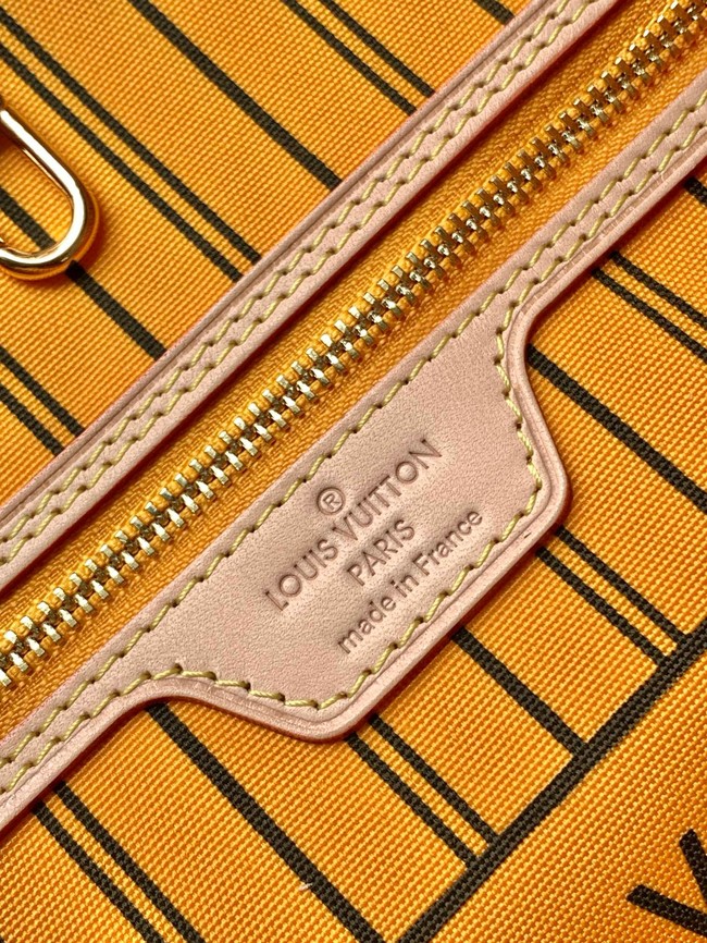 Louis Vuitton Neverfull Bandouliere Inside Out MM M12257 Monogram&Jaune Safran