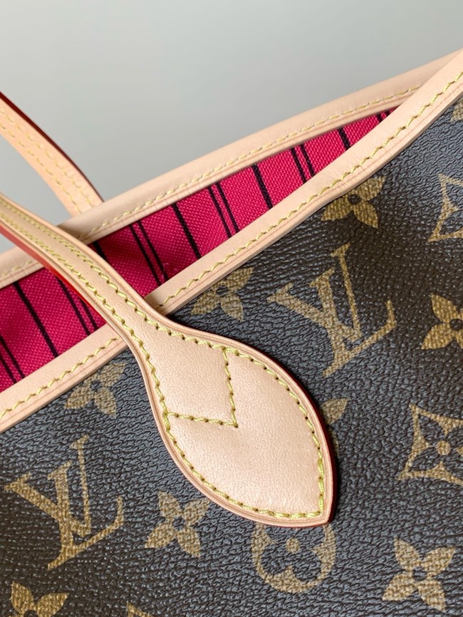 Louis Vuitton Neverfull Bandouliere Inside Out MM M12257 Monogram&Rose Pondichery