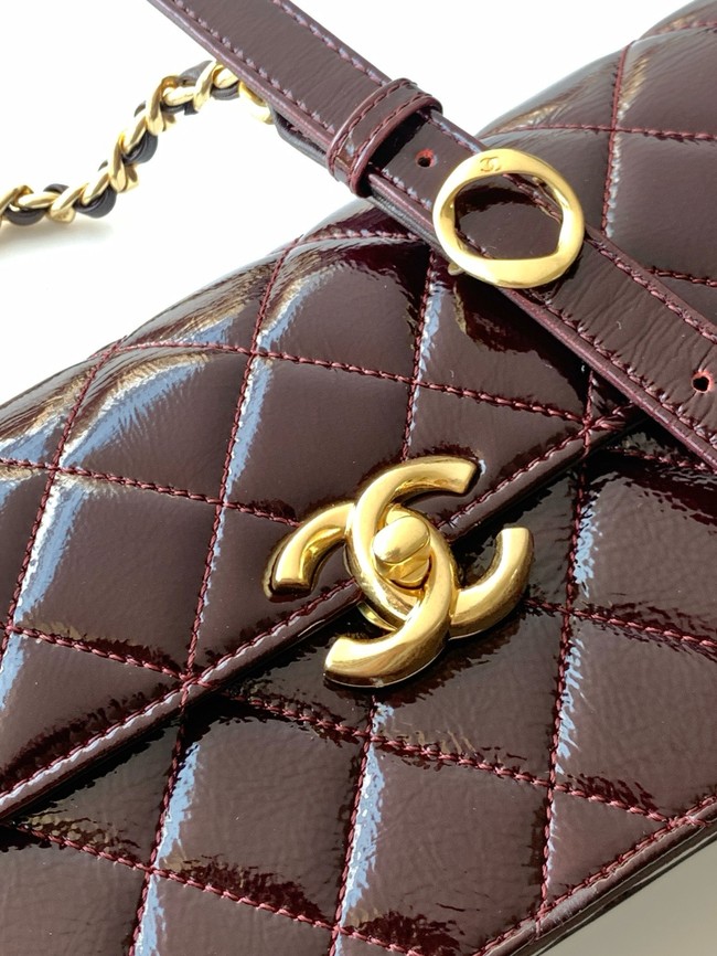 CHANEL Large Flap Bag AS5642 Dark Brown