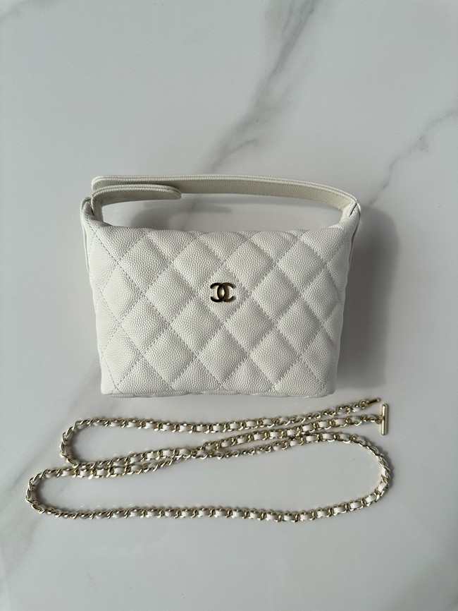 Chanel MINI Shoulder Bag Calfskin AS4386 Cream
