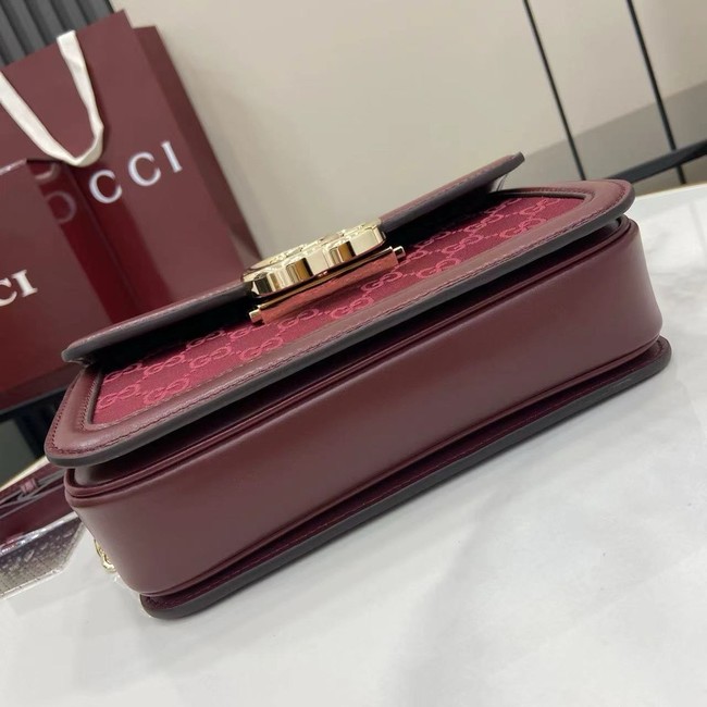 Gucci Go small shoulder bag 826761 Rosso Ancora red