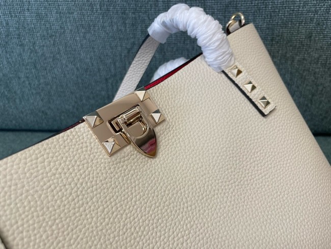 VALENTINO VLOGO calfskin Shoulder Bag 0001 Cream