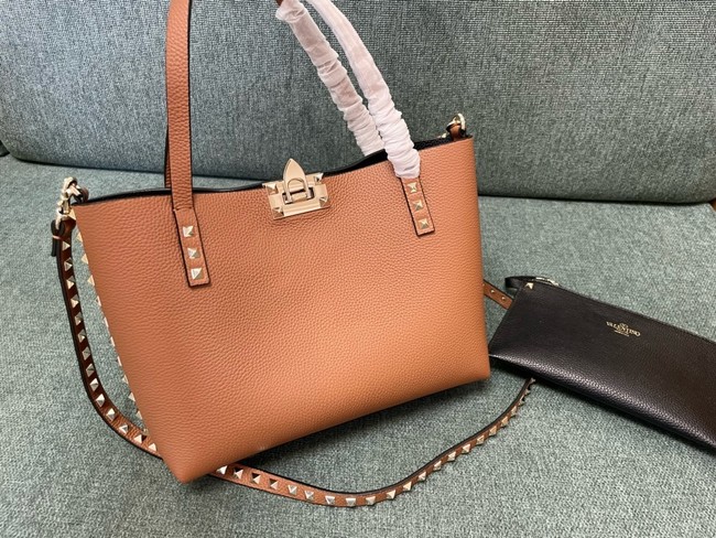 VALENTINO VLOGO calfskin Shoulder Bag 0001 tan