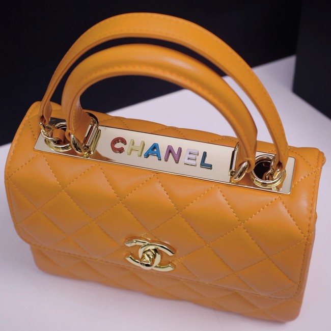 CHANEL mini Flap Bag With Top Handle 4654-9