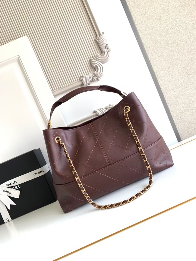 CHANEL Shopping Bag AS5434 burgundy