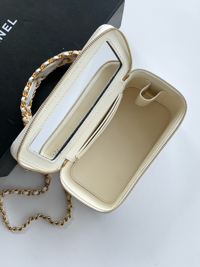 CHANEL Classic Small Vanity with Chain AP4799 white