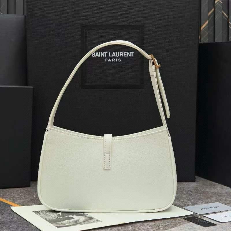 Yves Saint Laurent Original Leather Mini Shoulder Bag LE5A7 White Yves Saint Laurent Original Leather Mini Shoulder Bag LE5A7 White