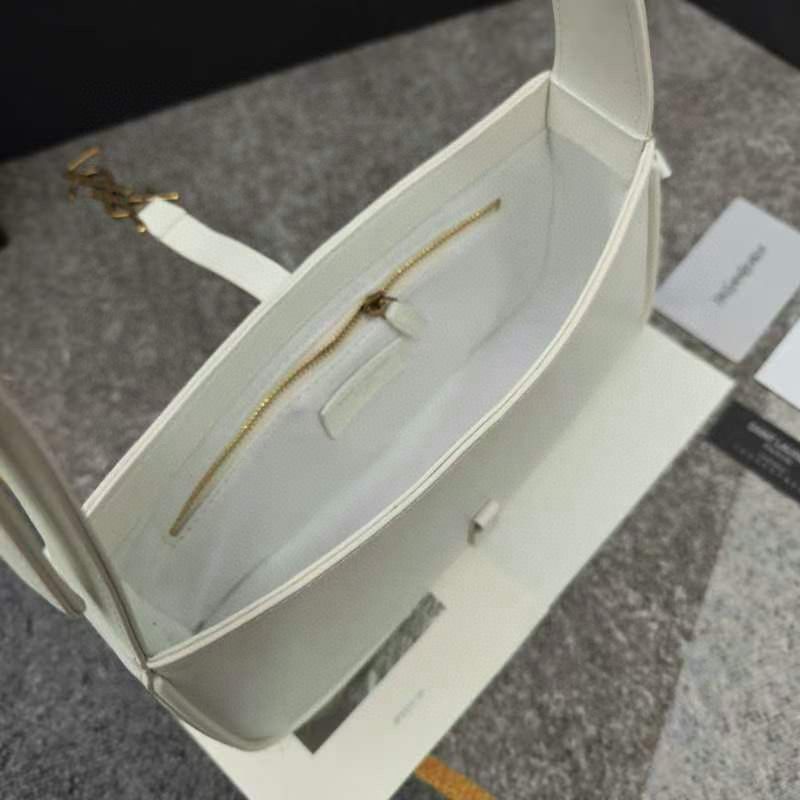 Yves Saint Laurent Original Leather Mini Shoulder Bag LE5A7 White Yves Saint Laurent Original Leather Mini Shoulder Bag LE5A7 White