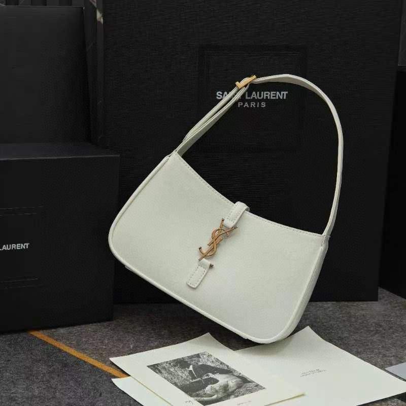 Yves Saint Laurent Original Leather Mini Shoulder Bag LE5A7 White Yves Saint Laurent Original Leather Mini Shoulder Bag LE5A7 White