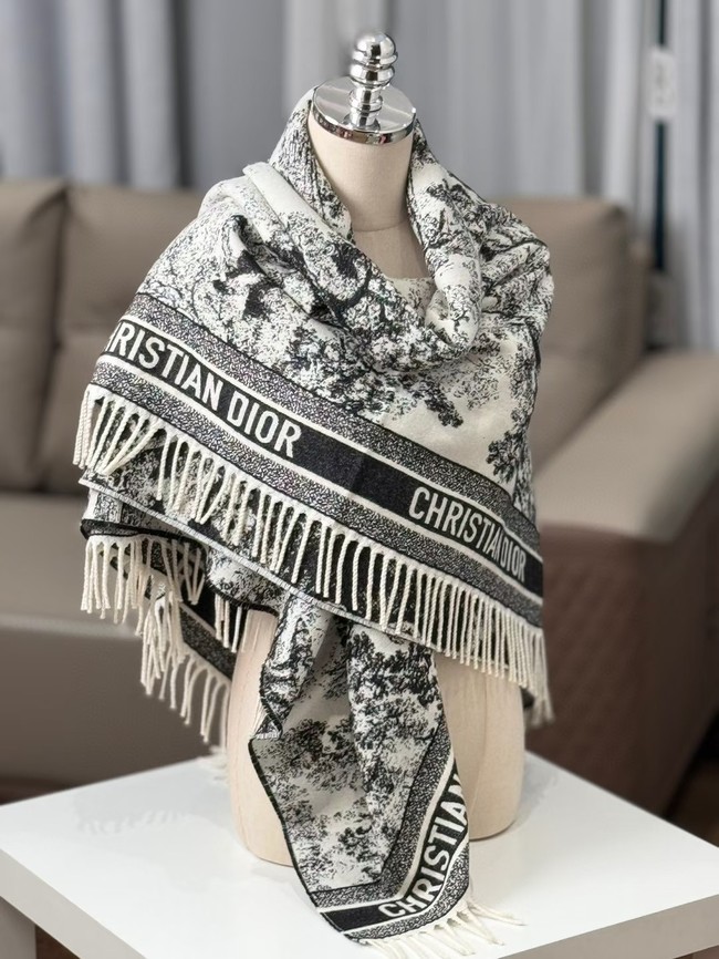 Dior Oblique Poncho Cashmere  21DOB3