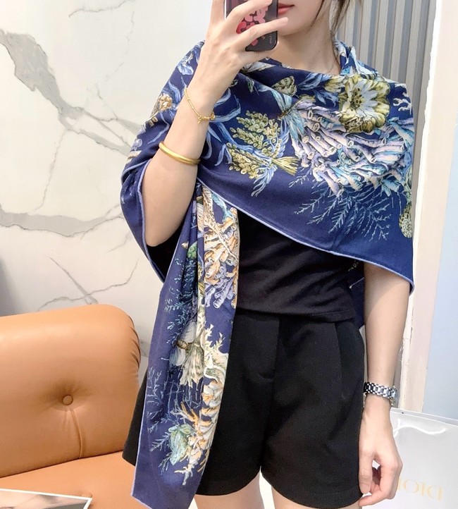 Dior Square Scarf Silk Jacquard XT273