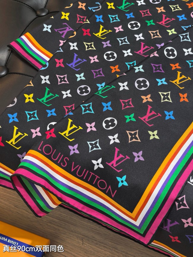 Louis Vuitton Square Scarf Silk Jacquard XT284