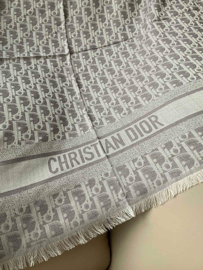 Dior Oblique Shawl Rosewood Pink Cashmere and Silk Jacquard KY078