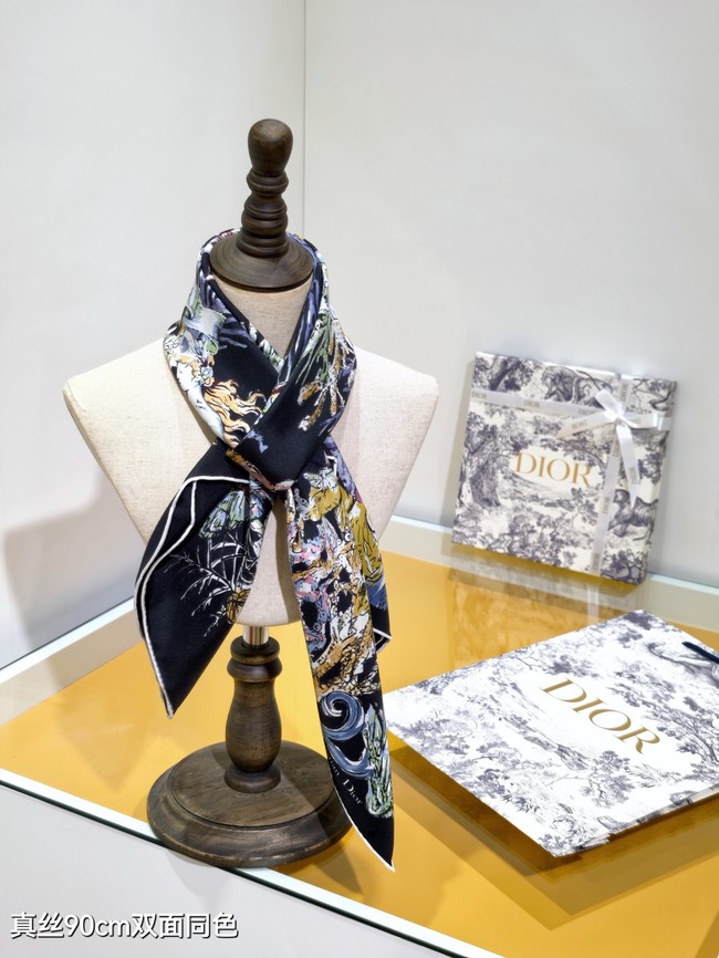 Dior Shawl Cashmere and Silk Jacquard KY091