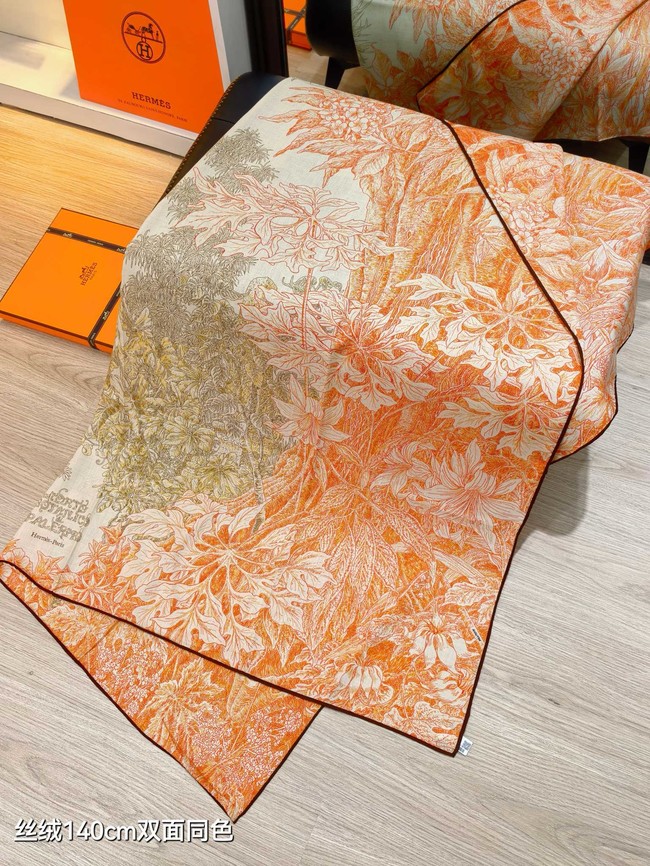 Hermes Shawl Cashmere and Silk Jacquard KY084