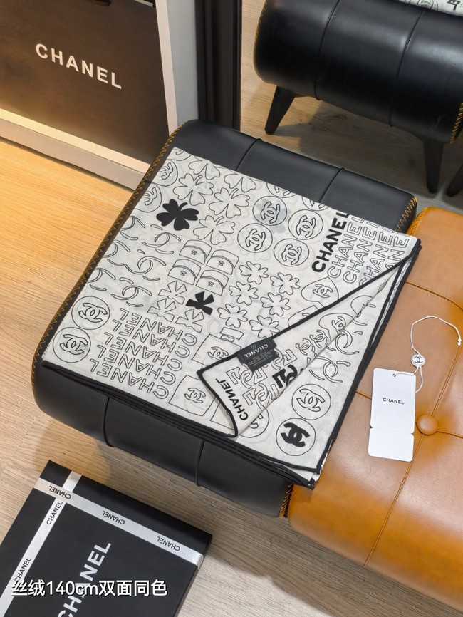 Chanel Shawl Cashmere and Silk Jacquard KY106