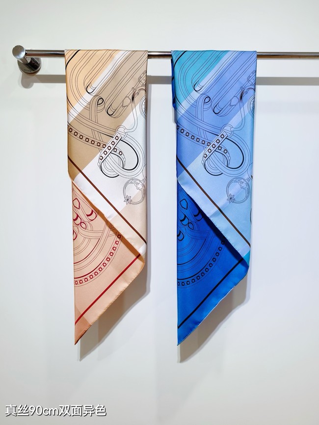 Hermes 90 Square Scarf Silk Twill KY161