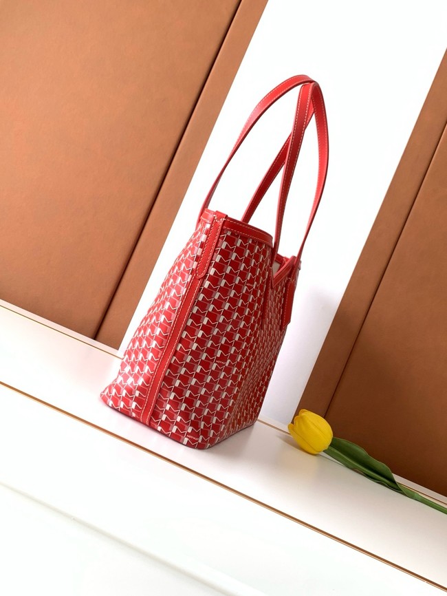Goyard Calfskin Leather Tote Bag PM M8003 red
