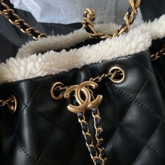 CHANEL 25 Small Handbag AS5293 black& Gold