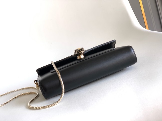 Bvlgari Serpenti Forever leather crossbody bag 289688 black