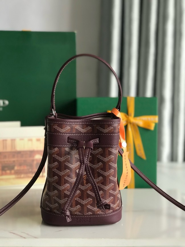 Goyard petit flot drawstring Bag MINI 20251 burgundy
