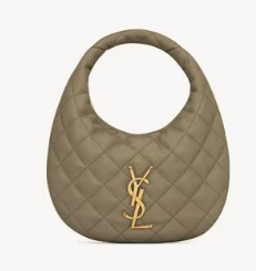 Saint Laurent ICARINO in quilted nappa 851689 STRONG MOSS