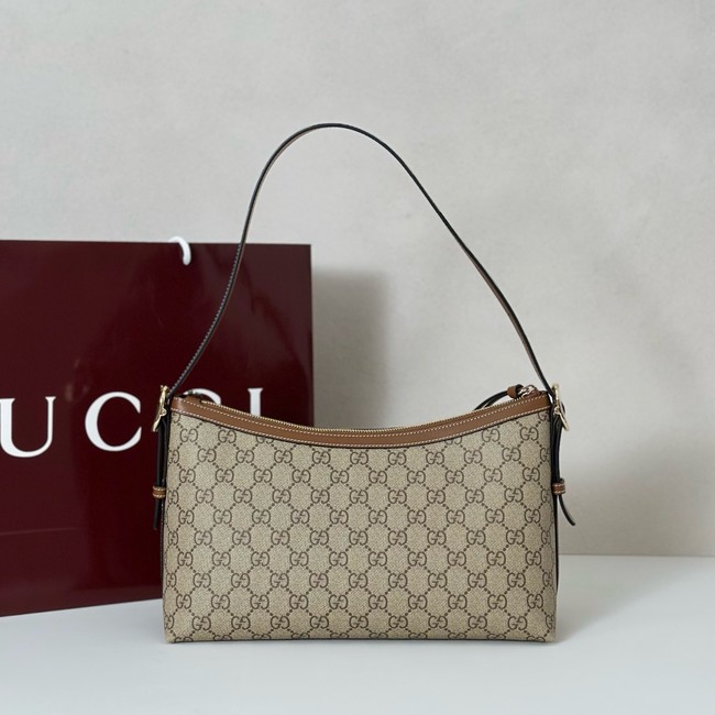 Gucci GG Emblem medium shoulder bag GG canvas 847449 brown