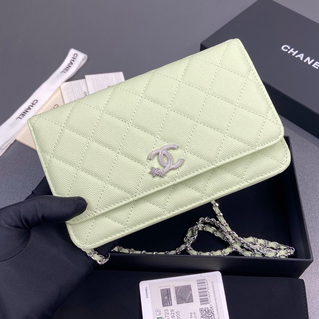 Chanel Wallet On Chain AP3723 light green