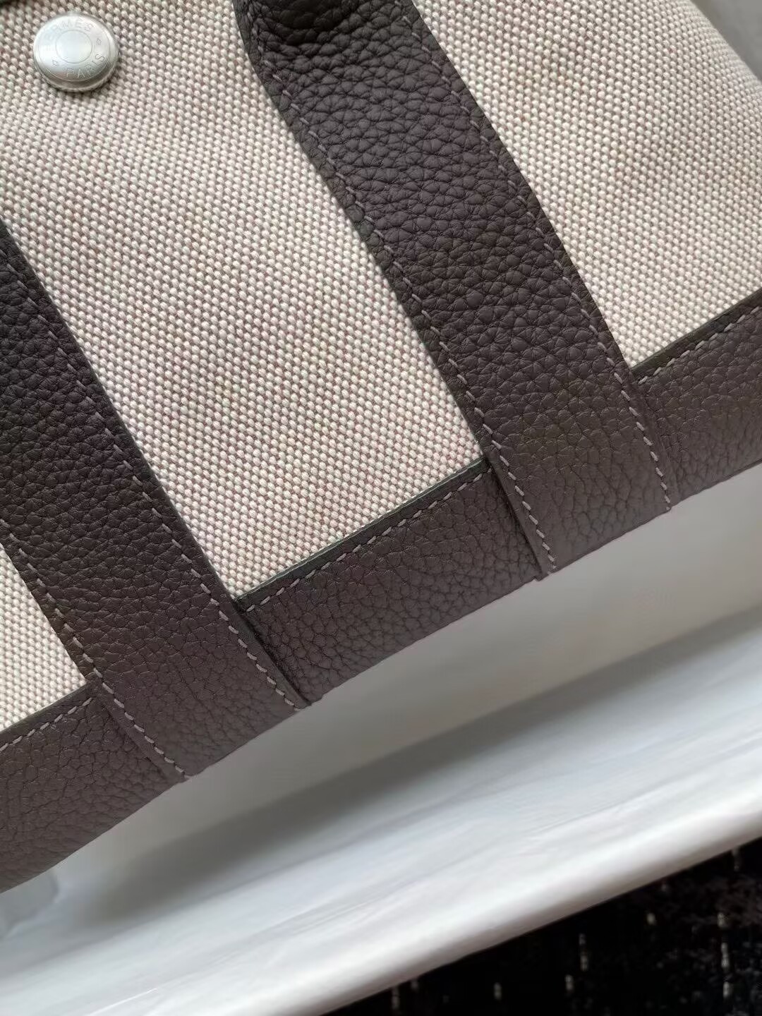 Hermes Mini Garden Party Tote Bags H3673 Gray Hermes Mini Garden Party Tote Bags H3673 Gray