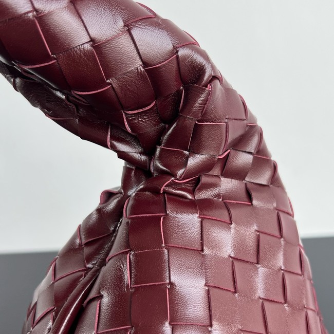 Bottega Veneta Hop calf leather 796262 Dark barolo