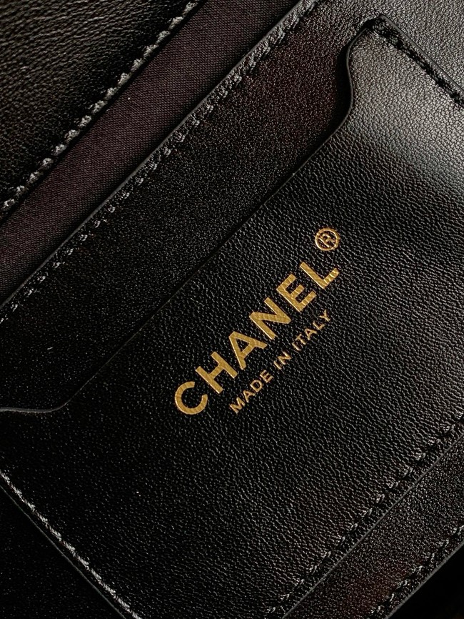 CHANEL Small Tote AS5951 Beige & black