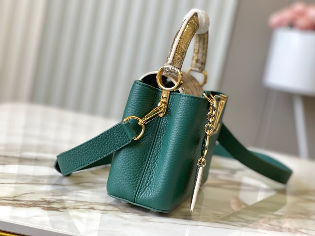 Louis Vuitton Capucines Mini M89369 Green&gold Snake skin