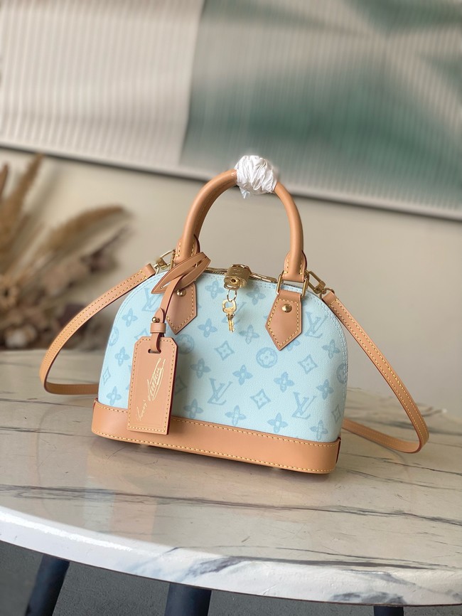 Louis Vuitton NEW Alma BB M28272 Bleu Courrier