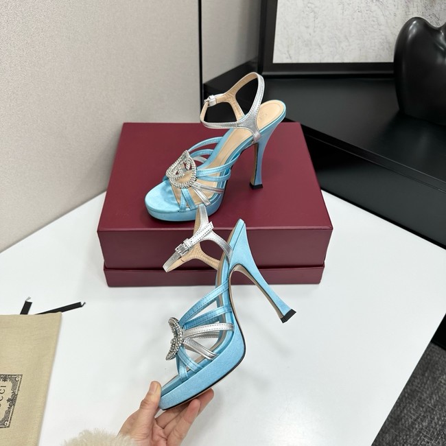 GUCCI Womens pump with crystal Interlocking G 21045-2