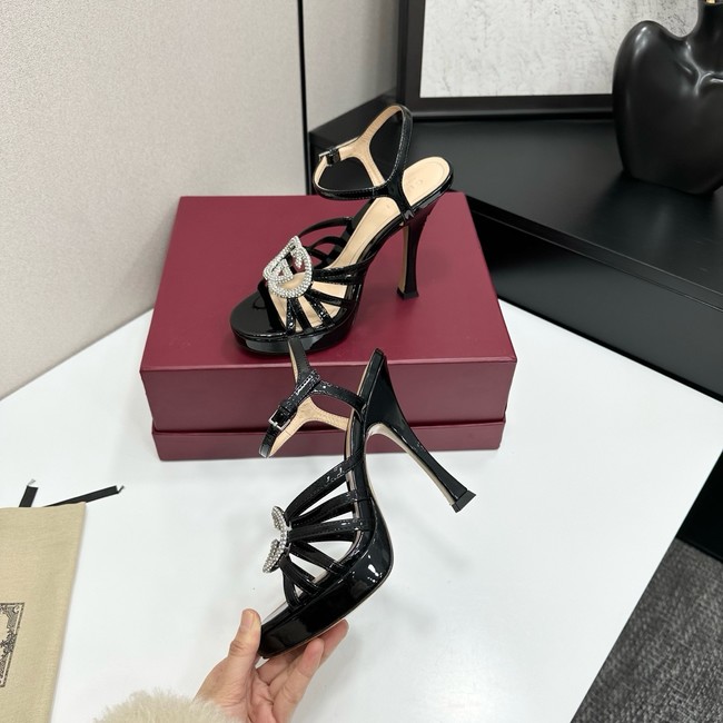 GUCCI Womens pump with crystal Interlocking G 21045-3