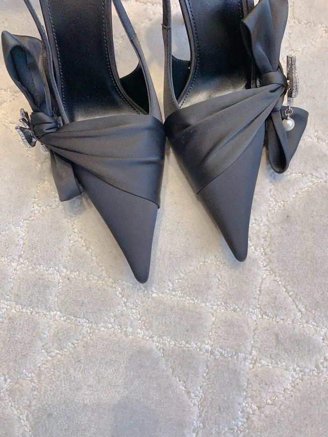 Saint Laurent AMALIA slingback pumps in satin crepe 21072-2