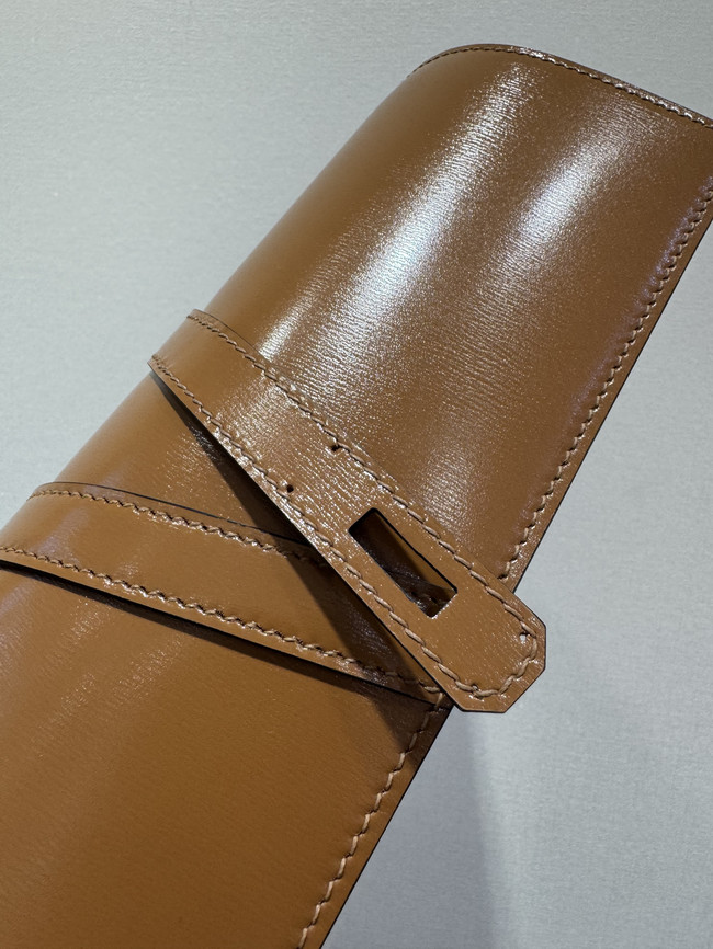 Hermes swift Leather Clutch 37568 Camel