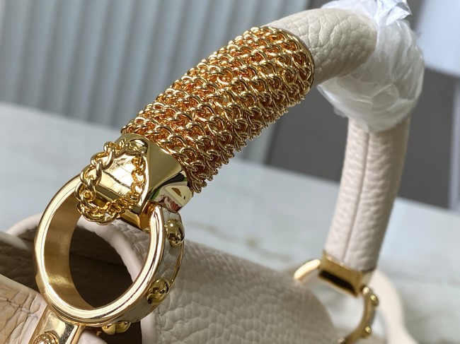 Louis Vuitton Capucines MINI M27040 Cream
