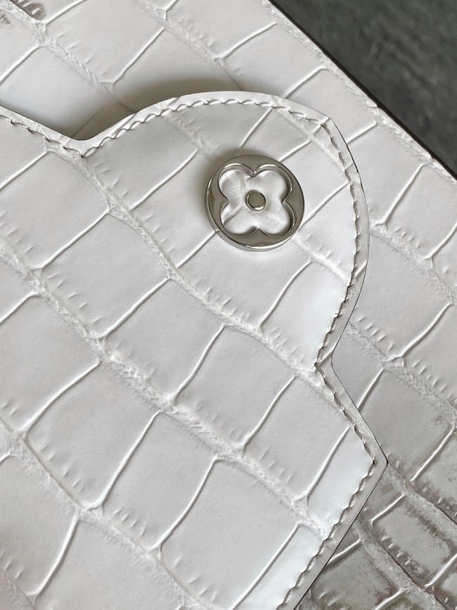 Louis Vuitton Capucines MINI M84713 light gray&crystal