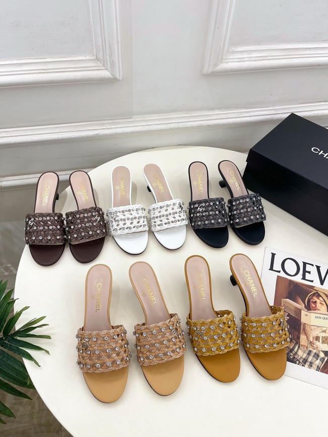 Chanel Mules  Heel 5CM 55699-1