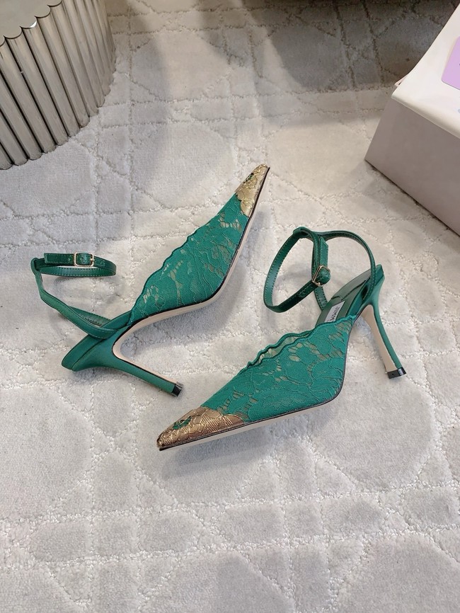 Jimmy Choo slingback pumps in satin crepe 55743-4