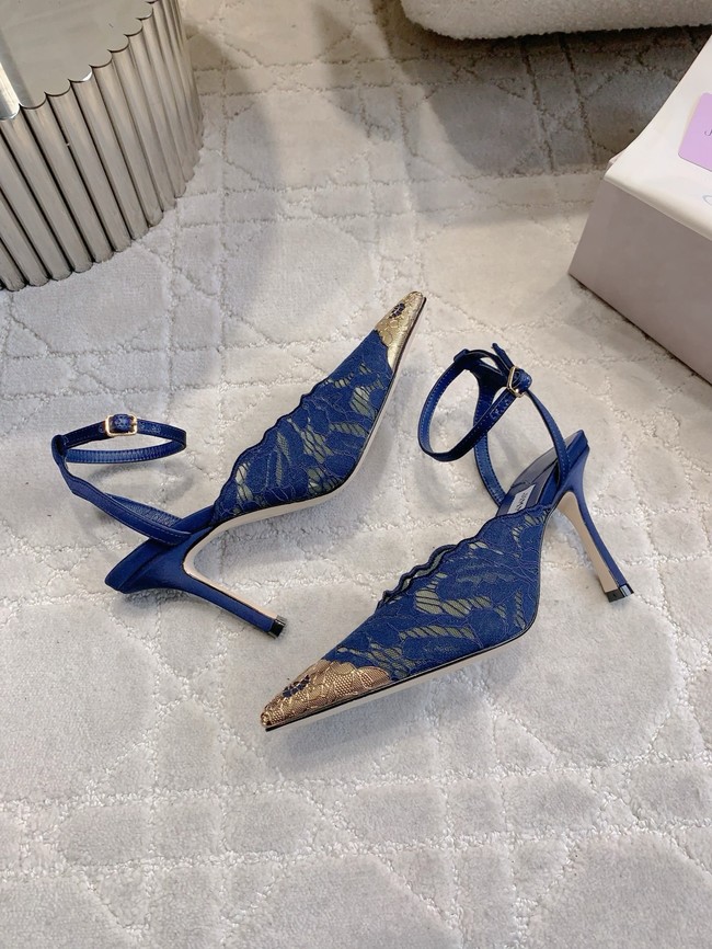 Jimmy Choo slingback pumps in satin crepe 55743-5