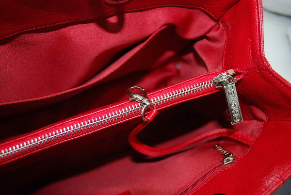 Chanel GST Caviar Leather Coco Bag A36092 Red Silver Chanel GST Caviar Leather Coco Bag A36092 Red Silver