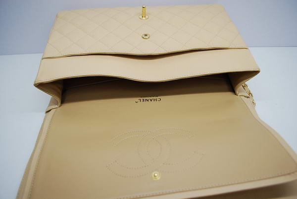 Chanel Maxi Double Flaps Bag A36098 Apricot Original Caviar Leather Gold Chanel Maxi Double Flaps Bag A36098 Apricot Original Caviar Leather Gold