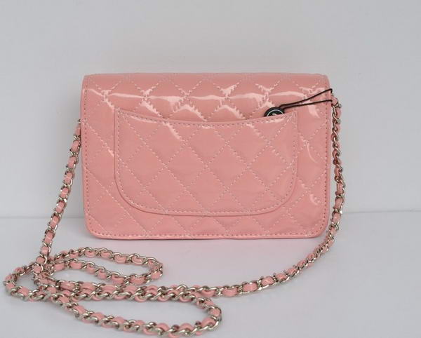 Chanel Patent Leather Flap Bag A33814 Pink Silver Chanel Patent Leather Flap Bag A33814 Pink Silver
